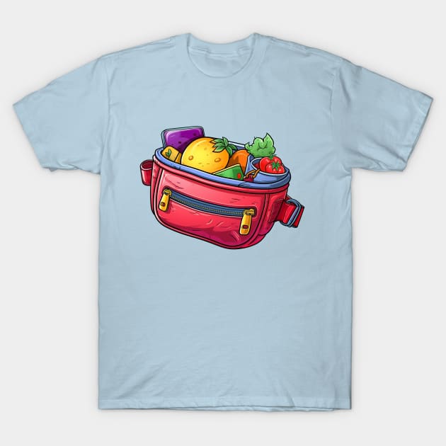 Fruit Filled Fanny Pack Belt Bag Athletic Trainer T-Shirt by AstroWolfStudio